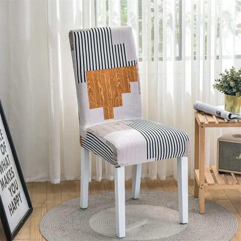  Showlu Fashion Store 18 / Universal Dining Chair Cover Spandex Elastic Chair Slipcover Dining Room Chair Covers Seat Case for Wedding Hotel Banquet