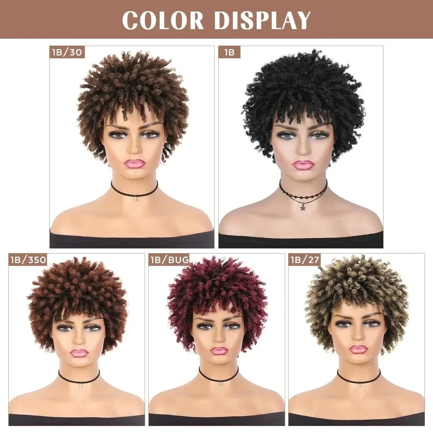 SHOWLU FASHION STORE 1B / 1pc 3inch Short Dreadlock Wig for Black Women and Men AfroSynthetic Braided Wigs Heat Resistant Wigs for Women Synthetic Hair