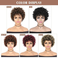 SHOWLU FASHION STORE 1B / 1pc Short Dreadlock Wig for Black Women and Men AfroSynthetic Braided Wigs Heat Resistant Wigs for Women Synthetic Hair