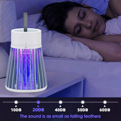 Showlu Fashion Store 1pc Bug Zapper, Mosquito Zapper Fly Trap Mosquito Killer Lamp USB Electric Radiationless LED Mute Bed Bug Killer Indoor for Mosquito Insect Gnat Moth Fruit Flies with a Small Brush