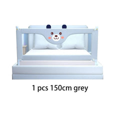 SHOWLU FASHION STORE 1pc Grey 1.5M / Russian Federation 1 Pc Baby Safety Bed Barrier Children Bed Rail Guard Bedroom Protector Kids Sleeping Rail Washable Protective Toddler Fence