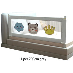 SHOWLU FASHION STORE 1pc Grey 2.0M / CHINA 1 Pc Baby Safety Bed Barrier Children Bed Rail Guard Bedroom Protector Kids Sleeping Rail Washable Protective Toddler Fence