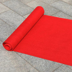 SHOWLU FASHION STORE 1x20m Red Carpet Wedding Carpet Aisle Non-slip Non-woven White Wedding Carpet Customized Running Rugs Carpets for Living Room