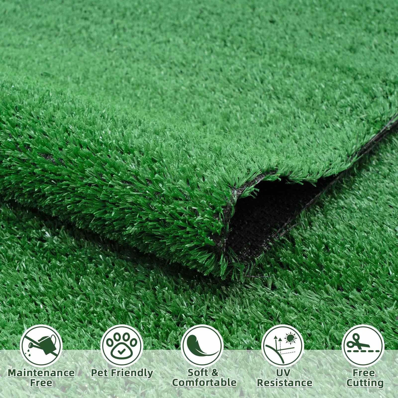 SHOWLU FASHION STORE 1x4m / United States 200-400cm Artificial Grassland Simulation Moss Lawn Turf Fake Green Grass Mat Carpet DIY Micro Landscape Home Floor Decor