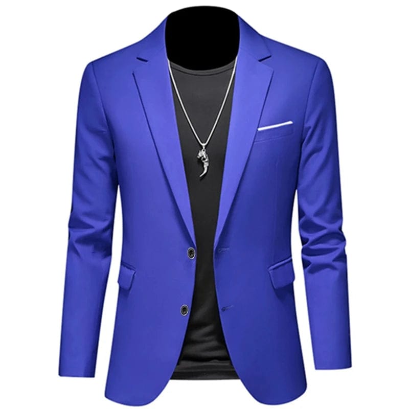 Showlu Fashion Store 2 Button Bao Lan / Asian 6XL is US 3XL 2023 Fashion New Men's Leisure Casual Boutique Business Solid Color Slim Fit Suit Blazers Jacket Dress Coat