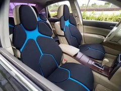 Showlu Fashion Store 2 front seat cover 8 2pc Car Front Seat Cover Individual Sports Cushion Universal Seat Protector Luxury Set Leather Car Seat Cover Orange Blue Red