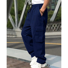 SHOWLU FASHION STORE 2 / M Autumn new multi pocket workwear pants, men's pants, straight tube multifunctional men's casual pants, oversized men's pants