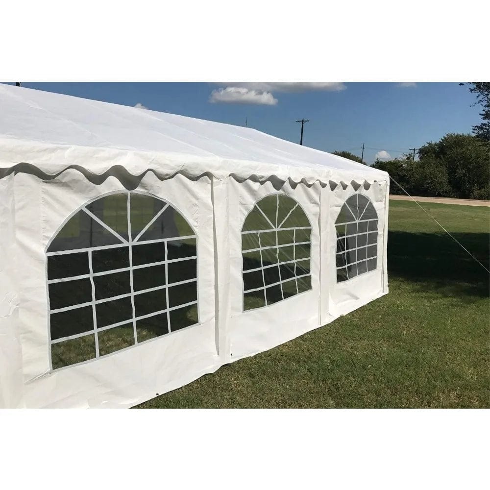 Showlu Fashion Store 20'x20' Budget PE Party Tent Heavy Duty Upgraded Galvanized Gazebo Wedding Tent Canopy Big Tents Carport Outdoor Event