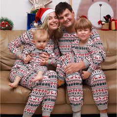 Showlu Fashion Store 2023 Family Christmas Matching Pajamas Set Xmas Adult Kids Mother And Daughter Father Son Sleepwear Baby Family Look Outfits