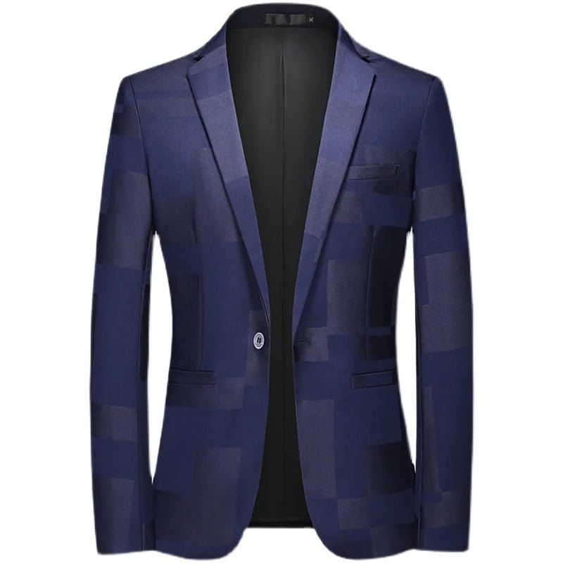 SHOWLU FASHION STORE 2023 Fashion New Men's Casual Boutique Business Personalized Printing Slim Fit Blazers Jacket Suit Dress Coat Large Size 6XL