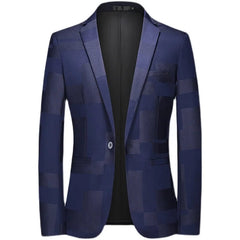 SHOWLU FASHION STORE 2023 Fashion New Men's Casual Boutique Business Personalized Printing Slim Fit Blazers Jacket Suit Dress Coat Large Size 6XL