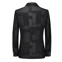 SHOWLU FASHION STORE 2023 Fashion New Men's Casual Boutique Business Personalized Printing Slim Fit Blazers Jacket Suit Dress Coat Large Size 6XL