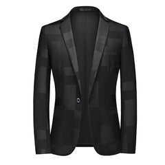 SHOWLU FASHION STORE 2023 Fashion New Men's Casual Boutique Business Personalized Printing Slim Fit Blazers Jacket Suit Dress Coat Large Size 6XL