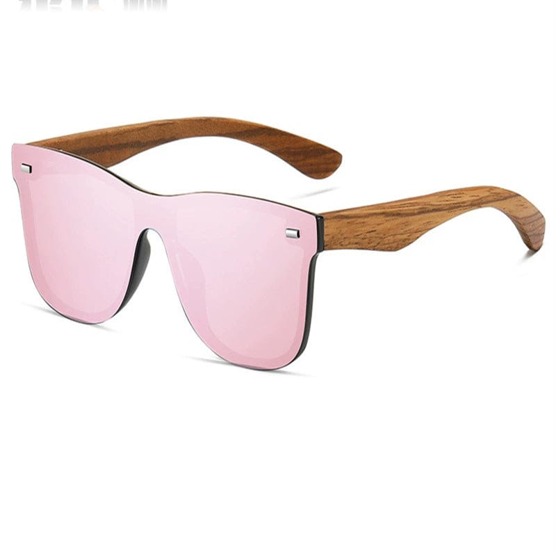 Showlu Fashion Store 2023 Men's New Trendy Polarized Sunglasses Women's One-Piece Sunglasses Decorative Bamboo Wooden Glasses Leg Decoration Comfortable