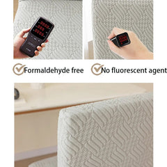 Showlu Fashion Store 2024 New Soft Plaid Velvet Chair Covers Thickened Spandex Table Chair Cover Stretch Slipcove For Dining Elastic Home Textiles