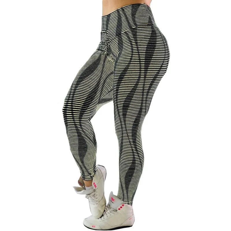  Showlu Fashion Store 212 / L Women's Yoga Pants S-XXXL Plus Size Leggings Sport 3D Printed Stretchy  High Waist Fitness Legging Slim Stretch Running Pants