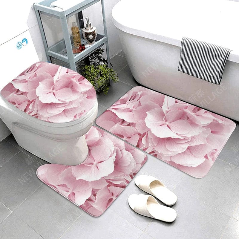 Showlu Fashion Store 22114sjt-000442- / CN / 75x44.45x37.41x38cm Anti-slip Bath Mat Bathroom Rug Shower Mat Decorative Absorbent Foot Mat Entrance Bathtub toilet rug boho Nordic plant leaf