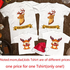 Showlu Fashion Store 272277 / daddy XXL Christmas Deer Print Family Matching Outfits Xmas Mommy Daddy Kids Shirt Family Clothes Christmas Party Family Shirt Xmas Gift