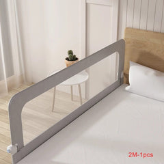 SHOWLU FASHION STORE 2m Grey New Arrival Bed Rail Guard for Baby Crib Rails No-assembly Bed Protective Barrier for Kids Safe Fence