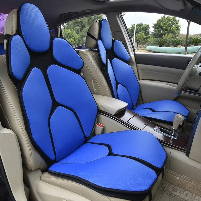 Showlu Fashion Store 2pc Car Front Seat Cover Individual Sports Cushion Universal Seat Protector Luxury Set Leather Car Seat Cover Orange Blue Red