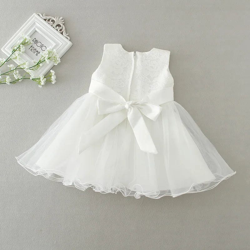 Showlu Fashion Store 2pcs /Set Baby Girl Dress 3-24 Months Infant Formal Dresses For Birthday Wedding Occasion Christening Gowns Baptism Clothes TS46