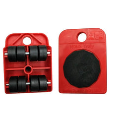 SHOWLU FASHION STORE 2Pcs-wheel Furniture Moving Transport Roller Set Removal Lifting Moving Tool Set Wheel Bar Mover Moving Heavy Stuffs Device Hand Tool