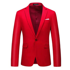 SHOWLU FASHION STORE 3 BK215Men's casual business style jacket, groom's slim fit suit top