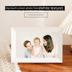  Showlu Fashion Store 32G-[white texture] to give data transmission line Electronic Photo Album Digital Photo Frame Intelligent HD Electronic Mural Touch Screen Photo Frame WiFi Transmission Photo Video Music Automatic Player For Home Wedding Decoration Company Procurement Advertising Machine