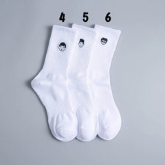  Showlu Fashion Store 36-44 All Yards / 3 Double Suit 2 Long Cotton Sweat-Absorbent Women's Trendy Little Boys' Socks