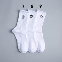  Showlu Fashion Store 36-44 All Yards / 3 Double Suit 3 Long Cotton Sweat-Absorbent Women's Trendy Little Boys' Socks