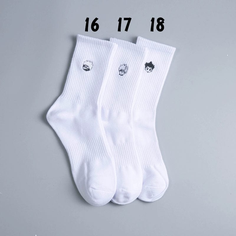  Showlu Fashion Store 36-44 All Yards / 3 Double suit 6 Long Cotton Sweat-Absorbent Women's Trendy Little Boys' Socks