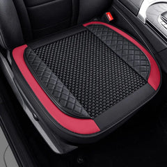 Showlu Fashion Store 3D Ice Silk+PU Leather Car Seat Cover Universal Seat Protector Non-slip Cushion Luxury Car Seat Upholstery Mat Accessories