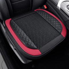  Showlu Fashion Store 3D Ice Silk+PU Leather Car Seat Cover Universal Seat Protector Non-slip Cushion Luxury Car Seat Upholstery Mat Accessories