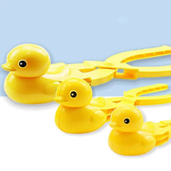 Showlu Fashion Store 3pcs 3Pcs Duck Shaped Snowball Maker Clip Children Outdoor Plastic Winter Snow Sand Making Mould Tool for Kids Fight Fun Sports Toys