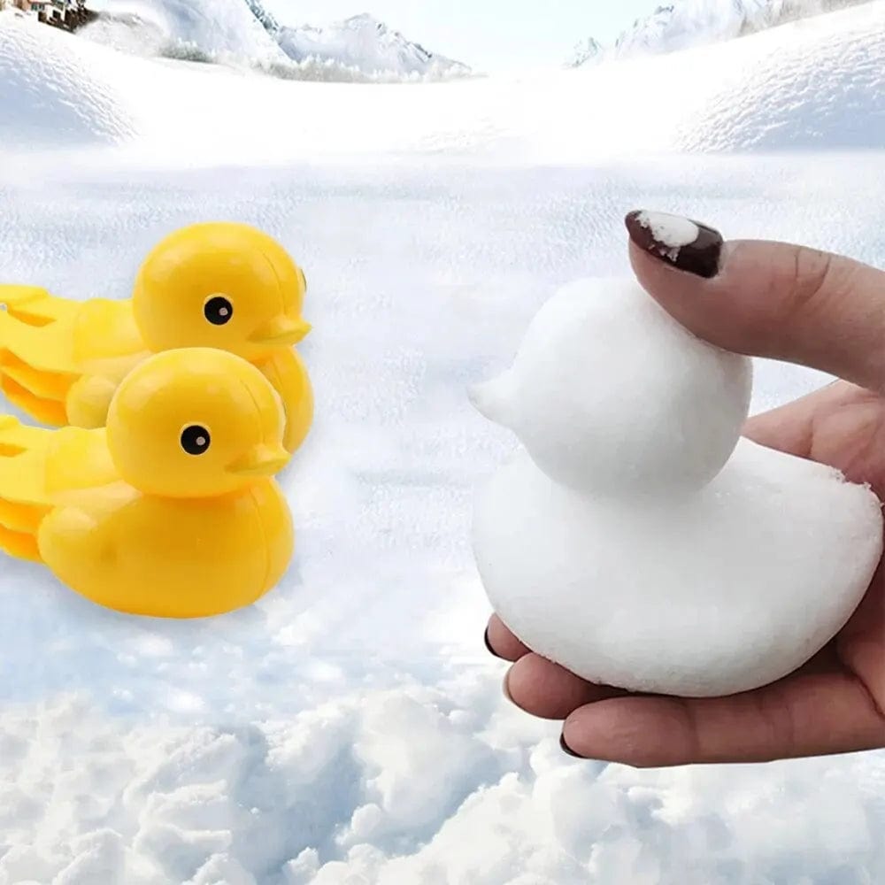 Showlu Fashion Store 3pcs 3Pcs Duck Shaped Snowball Maker Clip Children Outdoor Plastic Winter Snow Sand Making Mould Tool for Kids Fight Fun Sports Toys