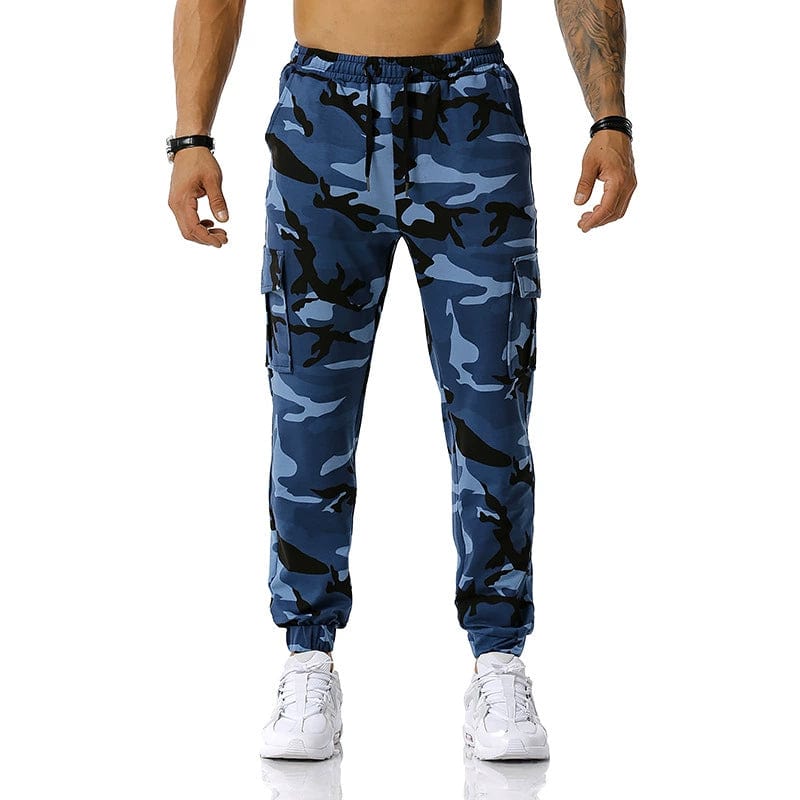  Showlu Fashion Store 3XL / Cowboy Blue Trendy European and American Leisure Distinctive Army Green Camouflage Printing Outdoor