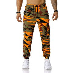  Showlu Fashion Store 3XL / Orange Trendy European and American Leisure Distinctive Army Green Camouflage Printing Outdoor