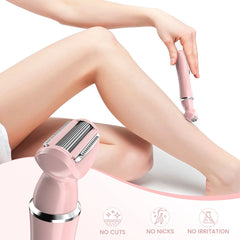 SHOWLU FASHION STORE 4 in 1 Electric Hair Removal Cutting Machine for Women haver Lady Shaver Body Hair Trimmer for Armpit Bikini Arm Leg Face