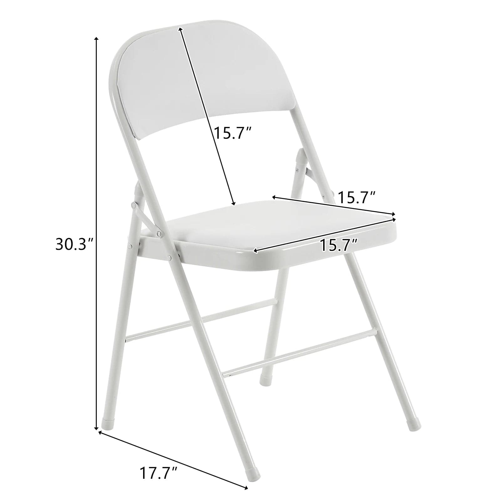 SHOWLU FASHION STORE 4pcs/6pcs Elegant Foldable Iron & PVC Chairs for Convention & Exhibition