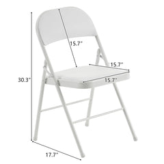 SHOWLU FASHION STORE 4pcs/6pcs Elegant Foldable Iron & PVC Chairs for Convention & Exhibition