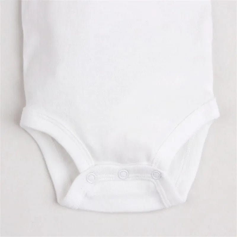 Showlu Fashion Store 5/10 PCS/LOT Newborn Baby Clothing 2023 summer Baby Boy Girl Clothes 100% Cotton White Kids Infant Bebe Bodysuits & Jumpsuits