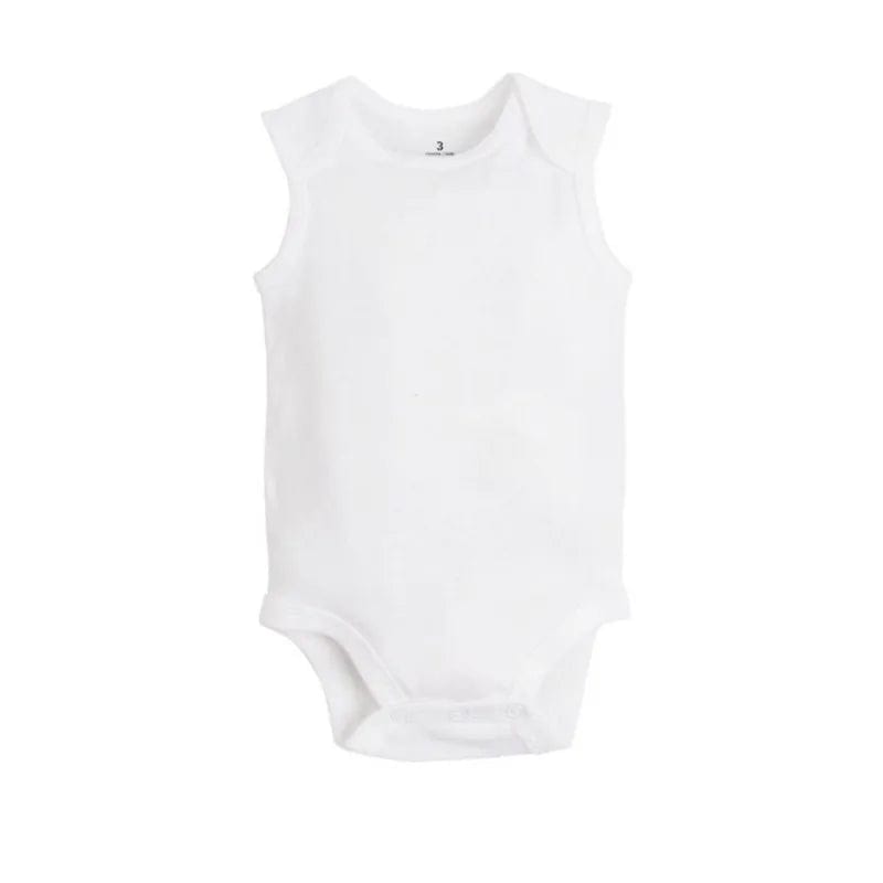 Showlu Fashion Store 5/10 PCS/LOT Newborn Baby Clothing 2023 summer Baby Boy Girl Clothes 100% Cotton White Kids Infant Bebe Bodysuits & Jumpsuits