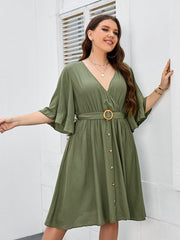 Showlu Fashion Store 50010850 Casual plus Size Loose Backless Long Dress