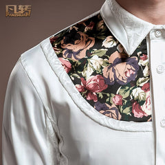 Showlu Fashion Store 50011123 Fanzhuan Korean Style European and American Style White Lace Long-Sleeve Shirt