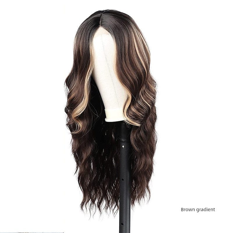 Showlu Fashion Store 50023284 2 pieces European and American Style Wig Europea Style Lady Long Curls Hair Cosplay Wave Wig