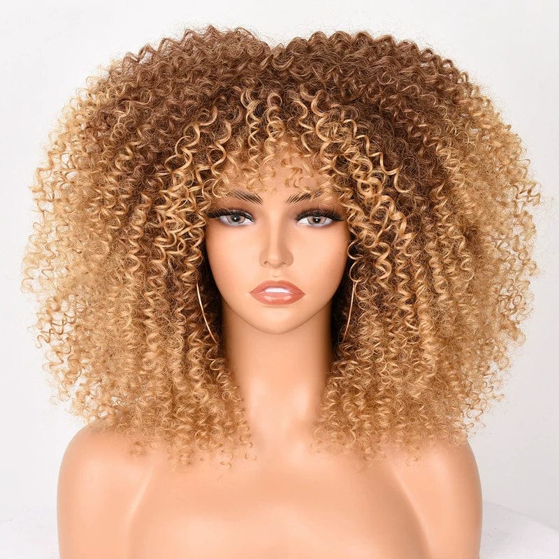 Showlu Fashion Store 50023284 3 pieces African Fashion Explode Fluffy Curls Hair Wigs Rolls Shorts