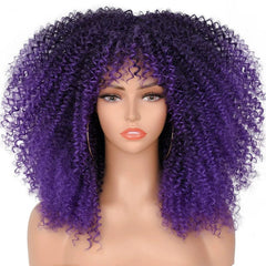 Showlu Fashion Store 50023284 4 pieces African Fashion Explode Fluffy Curls Hair Wigs Rolls Shorts