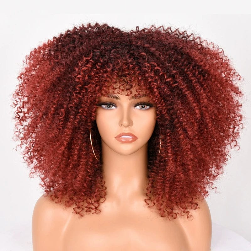 Showlu Fashion Store 50023284 6 African Fashion Explode Fluffy Curls Hair Wigs Rolls Shorts