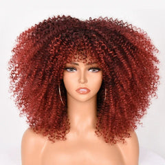 Showlu Fashion Store 50023284 6 African Fashion Explode Fluffy Curls Hair Wigs Rolls Shorts