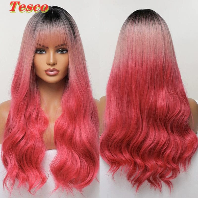  Showlu Fashion Store 50023284 6026-1 Short Hair Wig Fashion Wind Wave Curly Hair Short Hair Straight Bangs Nature Corn Curler Wig Full-Head Wig Female